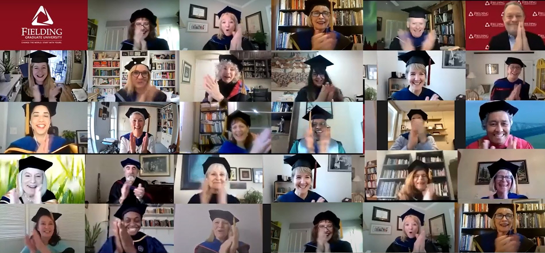Fielding Faculty at Virtual Graduation 2021